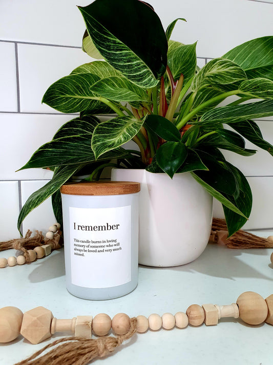 Candle "I Remember"